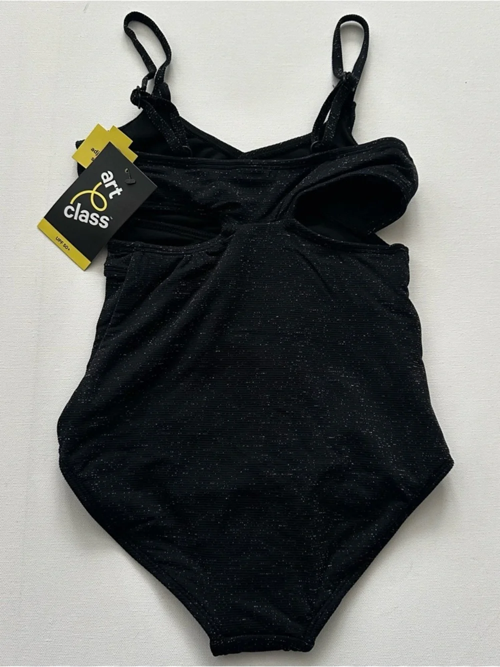 art class Black Sparkle One-Piece Swimsuit Size (6/7)